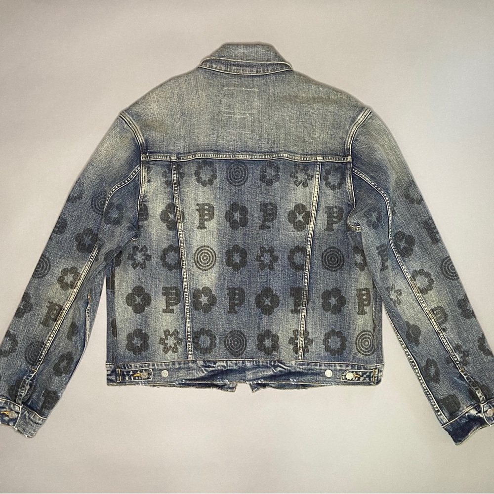Purple Brand Fade Monogram Indigo Denim Jacket - Picture 4 of 5